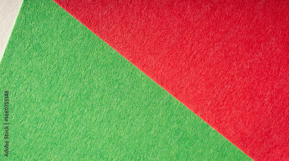 Fototapeta premium green red paper with texture and lines