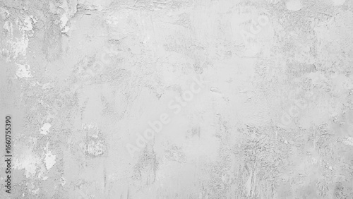 White cement wall in retro concept. Old concrete background for wallpaper or graphic design. Blank plaster texture in vintage style. Modern house interiors that feel calm and simple.