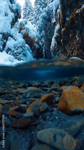 stream in the mountains