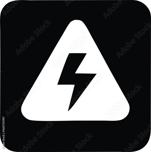 Free Download Warning symbol with lightning bolt icon alert notification danger caution electrical hazard safety alert signage alert symbol - GFXLoad