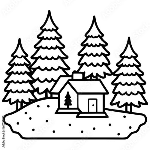 Pine Snow Texture Vector