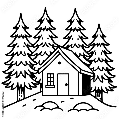 Pine Snow Texture Vector