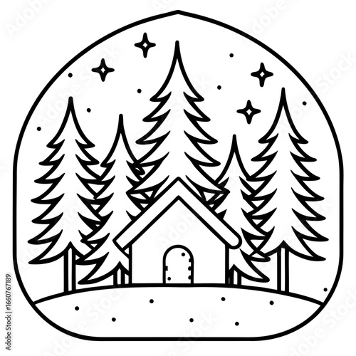 Pine Snow Texture Vector