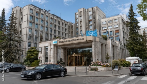 UNHCR headquarters in Geneva, Switzerland, office of the UN refugee agency