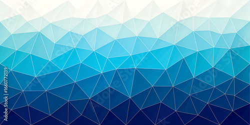 Abstract geometric background with blue triangles and polygonal shapes design