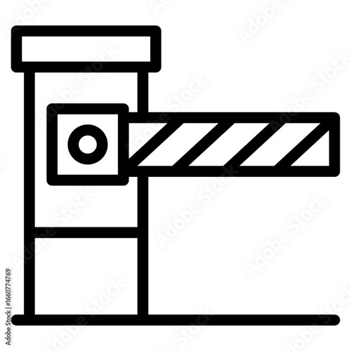 Barier icon in vector illustration