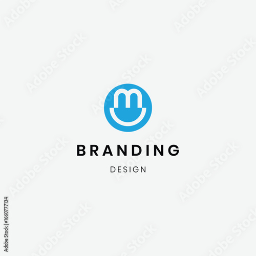 Professional corporate and finance letter UM logo