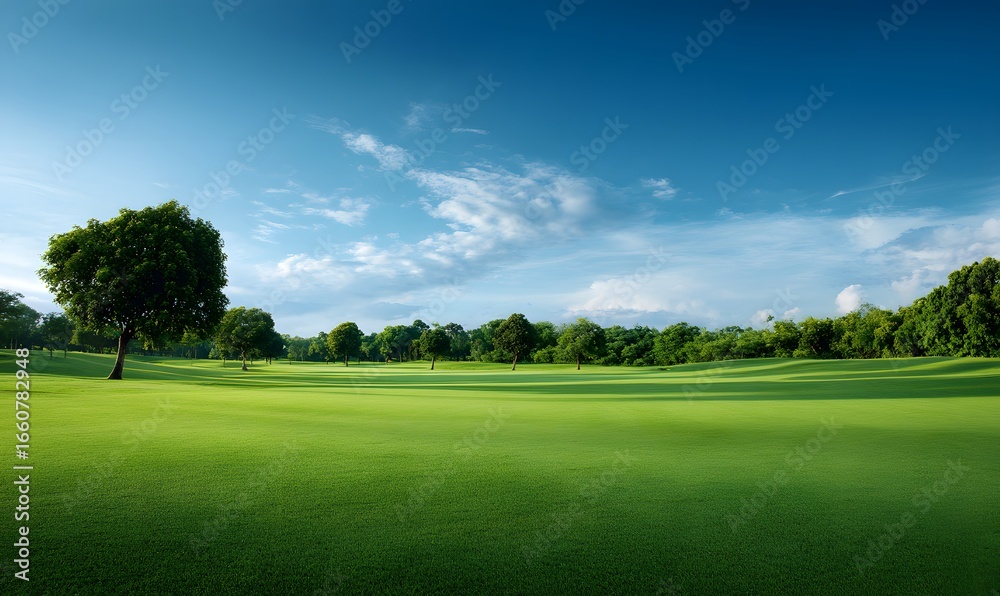 _Clear and realistic golf course, generation AI _Clear and realistic golf course, generation AI