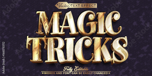  Magic Tricks Illusion Vector Fully Editable Smart Object Text Effect