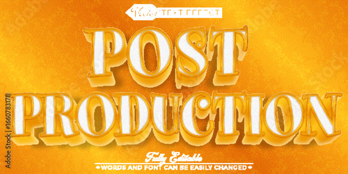  Post Production Vector Fully Editable Smart Object Text Effect