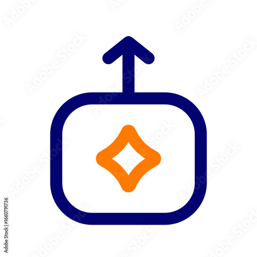 upscale duotone icon