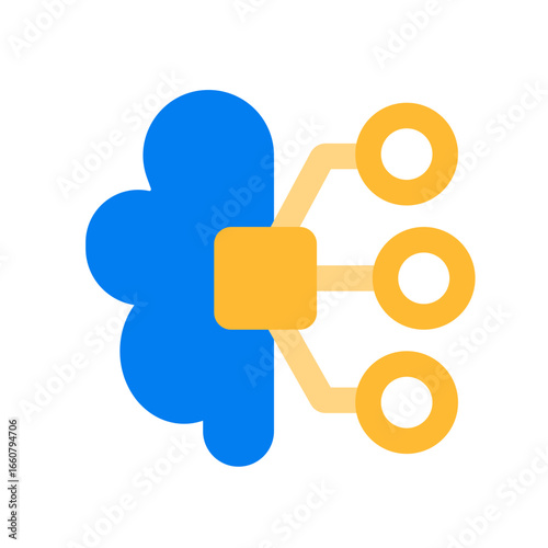 deep learning flat icon