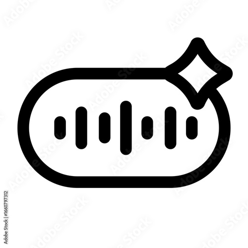 ai voice line icon
