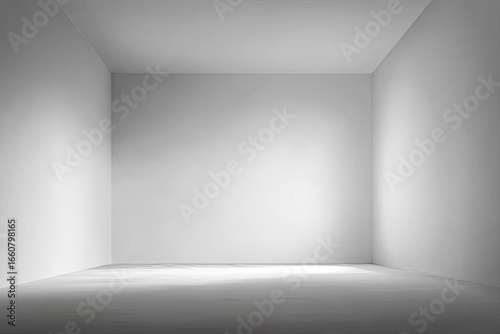 Wallpaper Mural Empty white room, minimalist interior Torontodigital.ca