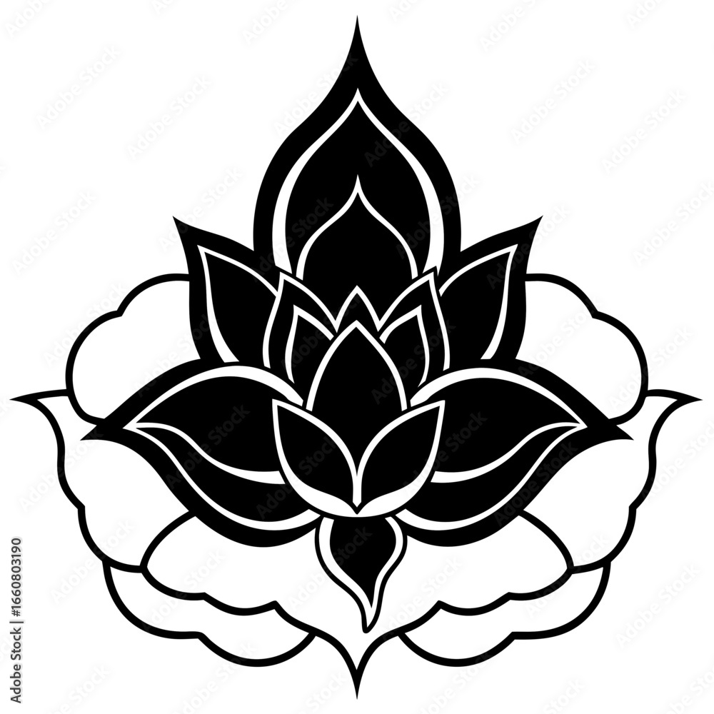 Obraz premium Simple Vapor Blossom Flat Design