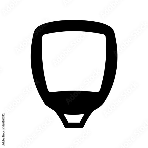 Abstract black and white image resembling a stylized corn kernel shape