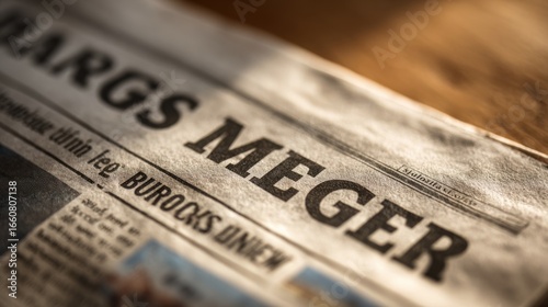 Close-up newspaper headline (3)