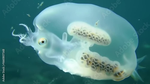 Jellyfish in underwater environment