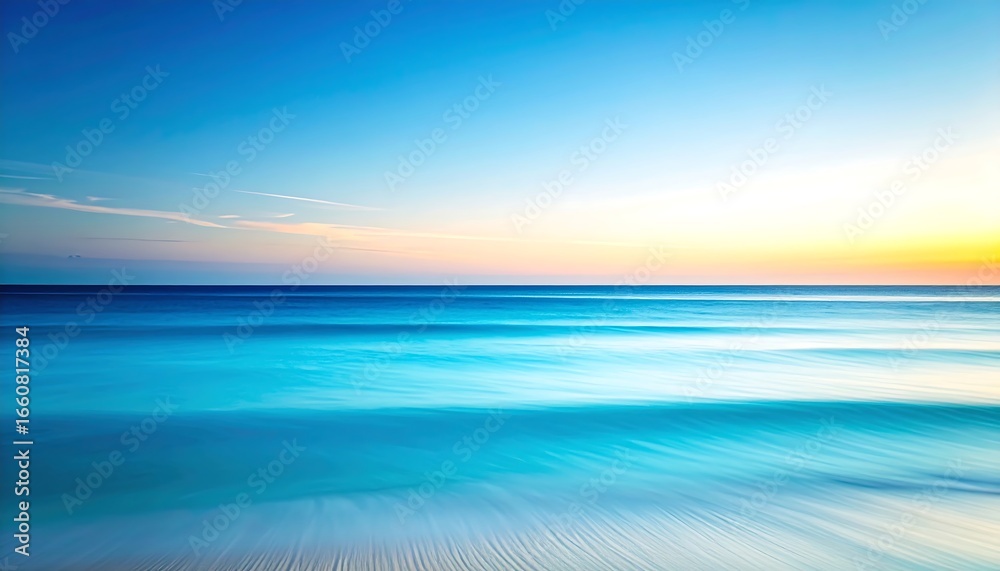 Obraz premium Serene Ocean Sunset Seascape.