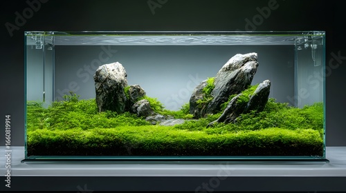 Iwagumi Style Aquascape with Seiryu Stones