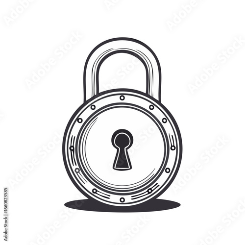 lock icon vector illustration