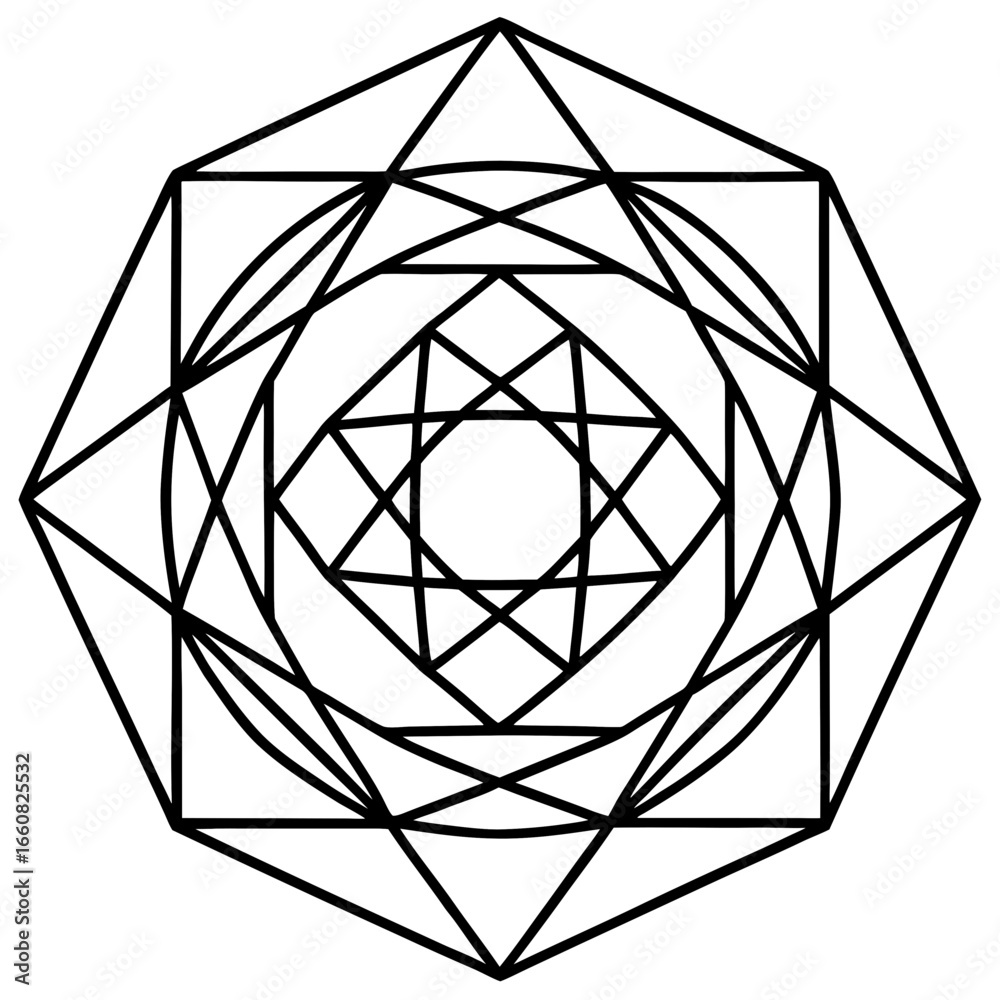 Fototapeta premium Minimal Abstract Geometric Vector