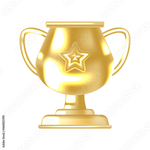 Premium Winner Trophy Icon Best for Certificates Badges and Mobile Game Achievements
