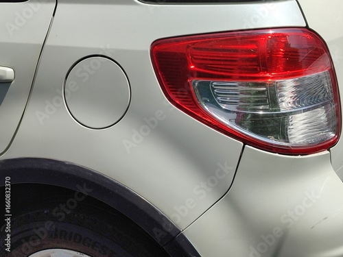 Foto car taillight detail and the fuel filler flap
