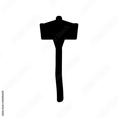 Silhouette of a trail signpost