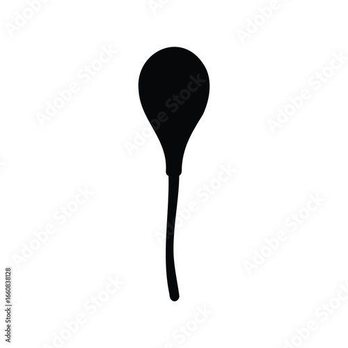 Maraca Silhouette Vector Icon – Percussion Instrument for Music & Rhythm - Black silhouette of a maraca vector icon. Traditional percussion instrument used in Latin music, samba, salsa, and rhythm per