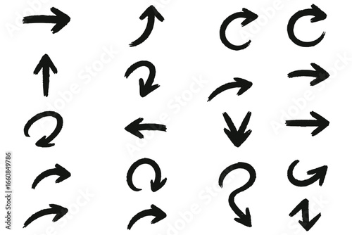 grunge arrow vector. grunge arrow brush. grunge arrow paint