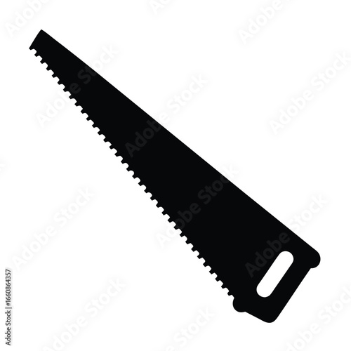 Black Hand Saw Blade With Handle tool cutting