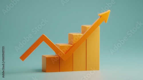 Striking yellow arrow rising upward symbolizing economic growth and positive trends in financial markets and investments Free Download Striking yellow arrow rising upward symbolizing economic growth and positive trends in financial markets and investments - GFXLoad