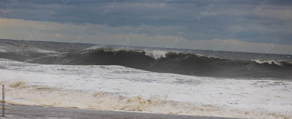 Atlantic Ocean in New Jersey during Hurricane Erin, August 2025 Atlantic Ocean in New Jersey during Hurricane Erin, August 2025