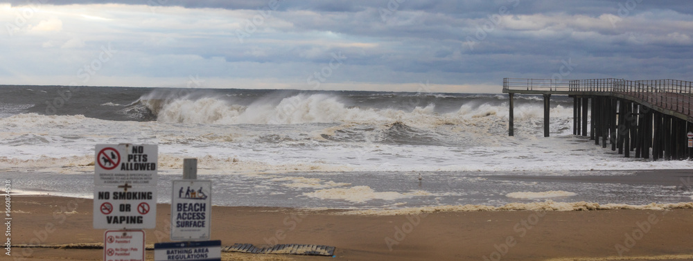 custom made wallpaper toronto digitalAtlantic Ocean in New Jersey during Hurricane Erin, August 2025