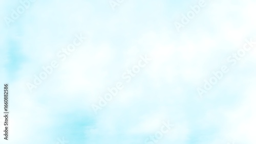 水彩タッチの淡いブルーとホワイトの抽象背景