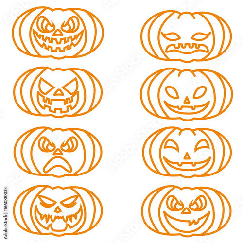 halloween pumpkin icons