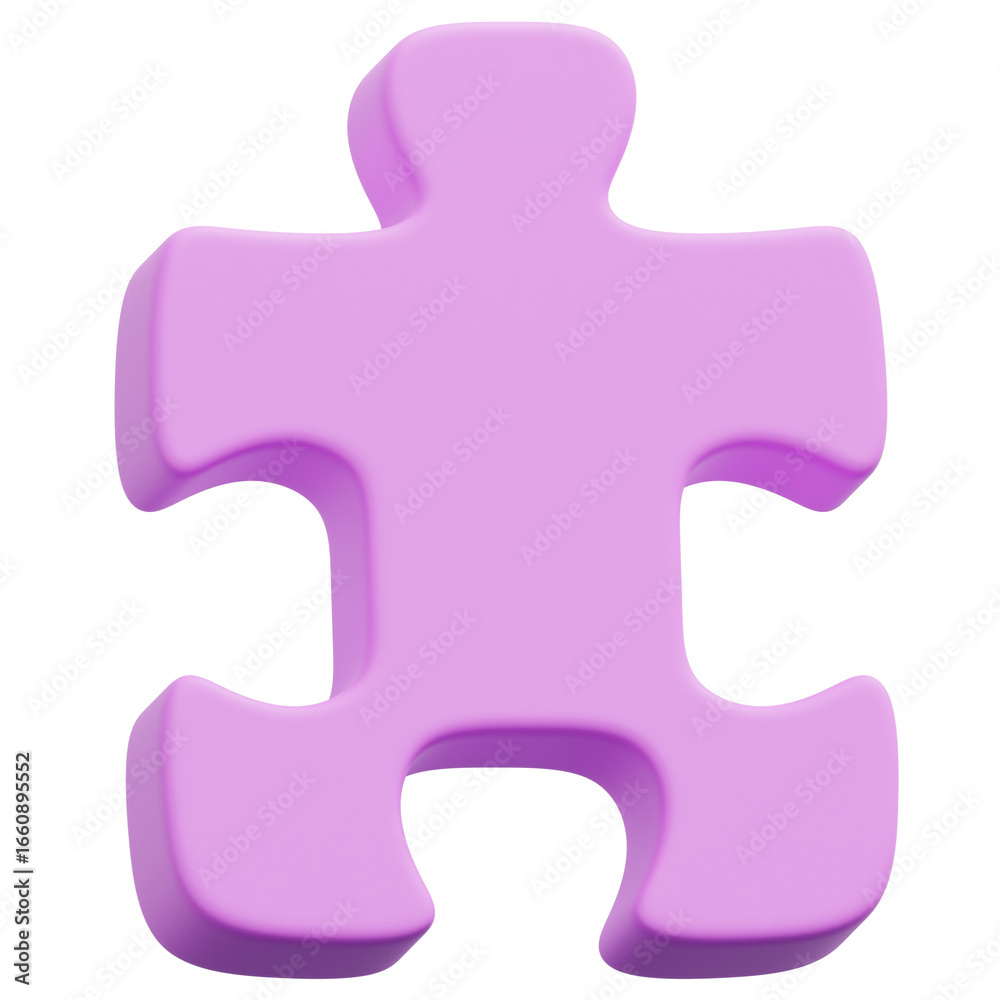 Obraz premium 3D Jigsaw Puzzle Icon