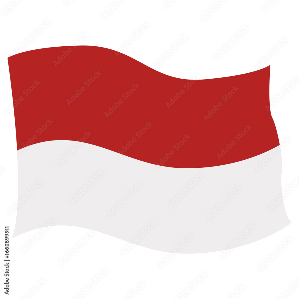 Naklejka premium Indonesia Flag Illustration