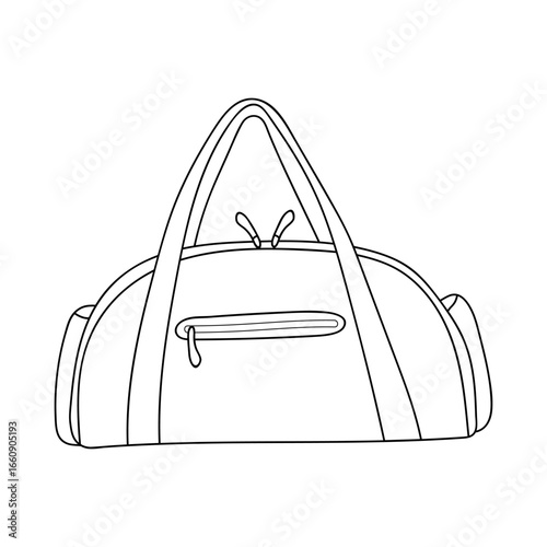 Stylish duffel bag design suitable for travel and fitness activities