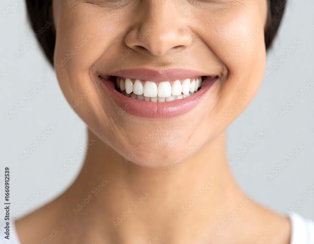 Obraz premium Womans Bright Smile with Closeup. (1)