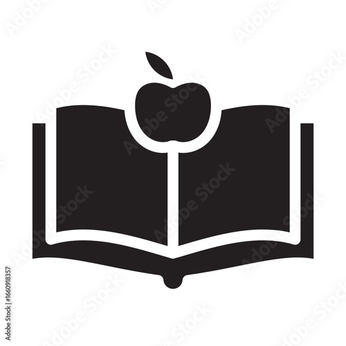 Apple Book Education Glyph Icon