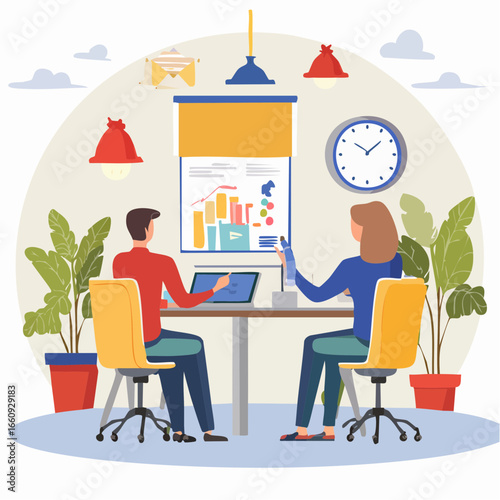 Collaborative Data Analysis: Teamwork and Insights in the Office