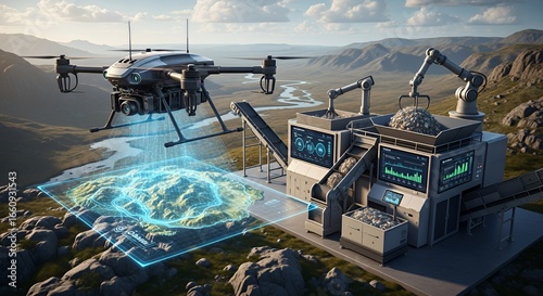 Drone Surveying and Robotic Mining Automation in Mountainous Terrain