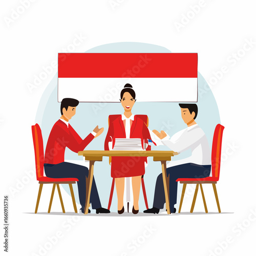 Indonesian Business Meeting: Collaboration and Negotiation