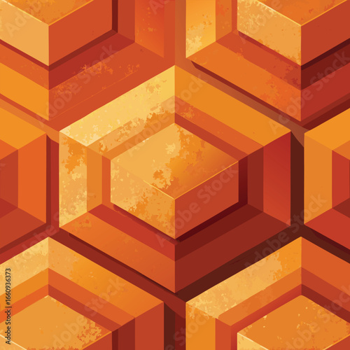 High angle close up of a detailed abstract textured surface with vibrant color variations