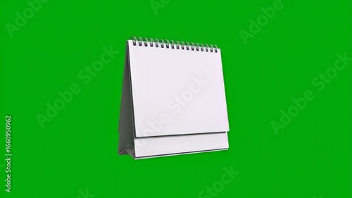 Blank calendar mockup