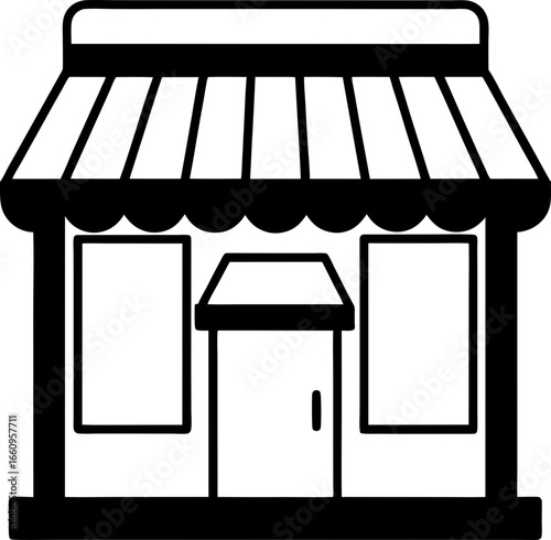 shop window vector illustration