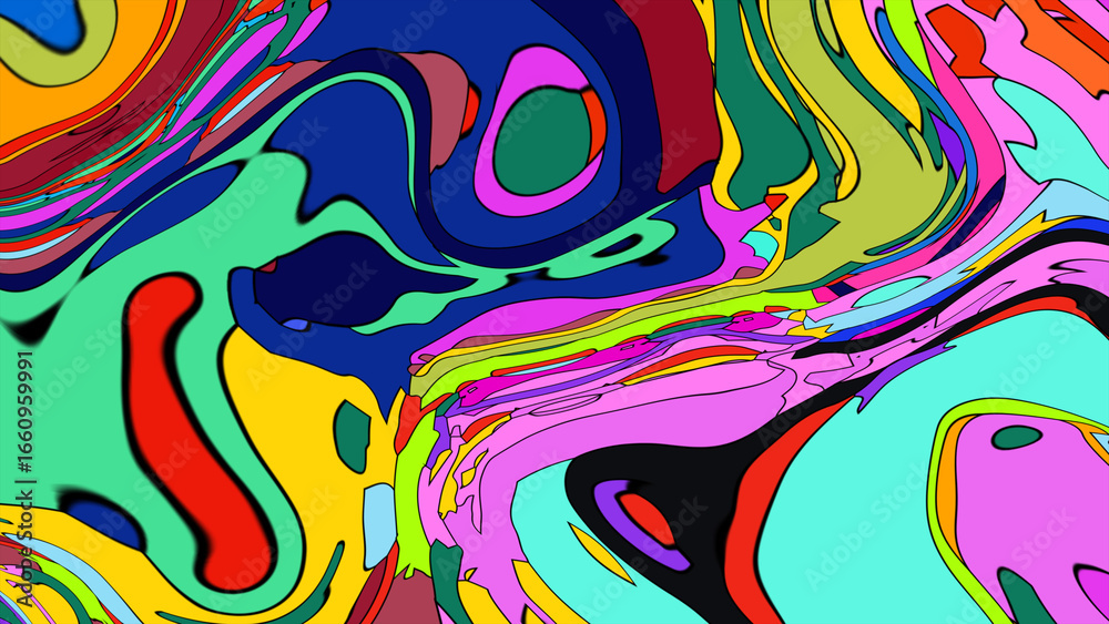 Obraz premium abstract colorful background with circles