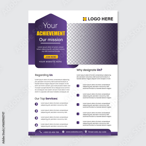 Modern and Clean Flyer design Template.